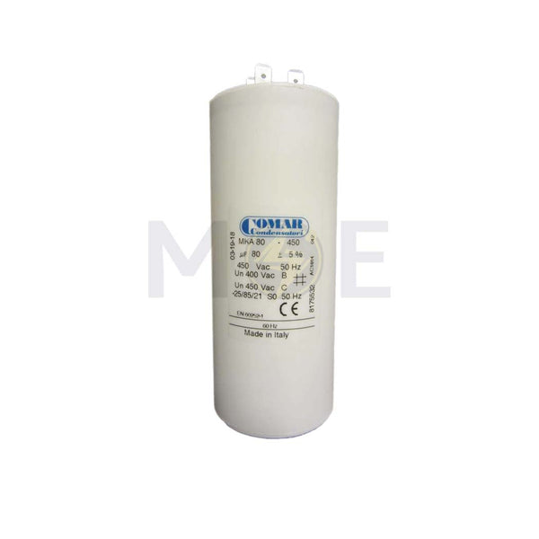 COMAR Motor Running Capacitor 80UF 450V | MKA 80-450 بوبين موتور
