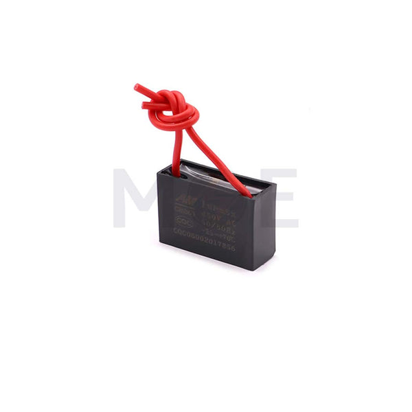 Fan Capacitor Black 1UF 450V | CBB61 بوبين مروحة بشريط
