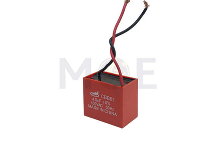 Fan Capacitor Red 4.5UF 400V | CBB61 بوبين مروحة بشريط احمر