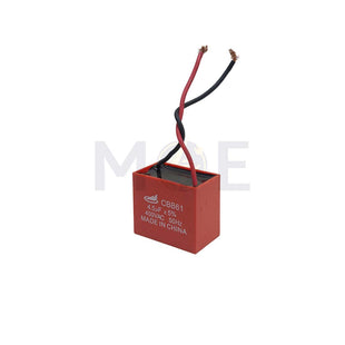 Fan Capacitor Red 4.5UF 400V | CBB61 بوبين مروحة بشريط احمر