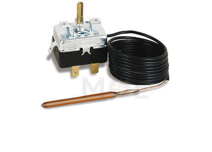 Fantini Thermostat TG200 711-11338-04A Changeover Contact 3 Rear Output Terminals 0-90°C 1.5mt | TG200 711-11338-04A | ترموستات حرارة يدوي