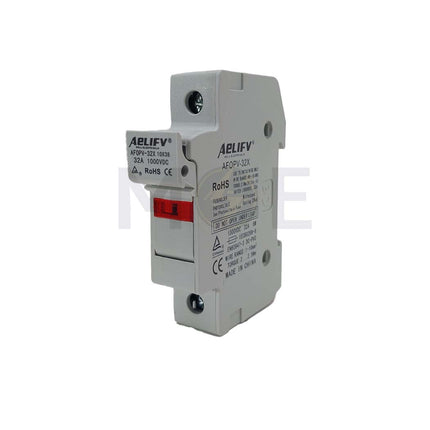 Aelifv Din Fuse Holder 10x38mm 32A 1000VDC 1P 1module | AF0PV-32X