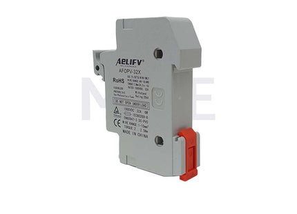 Aelifv Din Fuse Holder 10x38mm 32A 1000VDC 1P 1module | AF0PV-32X