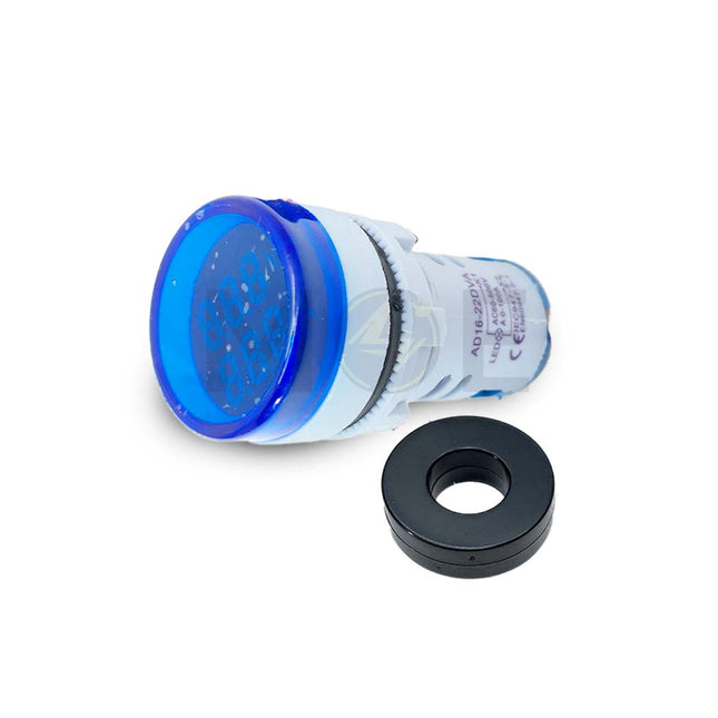 Amp & Votmeter signal lamp Volt/Ampere Blue 60-500V 0-100A AC 22mm | AD16-22DVA