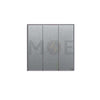 Ave SPA 1way Triple Switch Silver Matt 10A 1P 2Mod. | 443001K3/10A