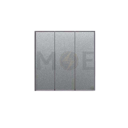 Ave SPA 1way Triple Switch Silver Matt 10A 1P 2Mod. | 443001K3/10A