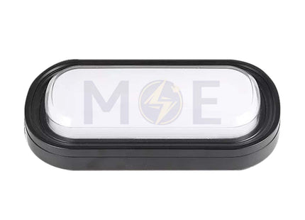 Classic Light Blaze LED Oval Light FixtureApplique WaterProof Black Daylight, Warmwhite, Coolwhite 26.7x13.65x4.4cm 24W ابليك حائط مطري بيضاوي لد اسود دايلايت، ورم وايت، كول وايت