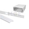 Classic light Diffuser / Cover for 6114 LED Aluminum Profile Milky 20mm | 6114 CVR