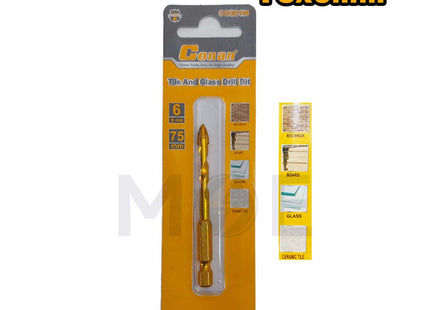 Conan Tile & Glass Drill Bit 75x6mm | COGD106