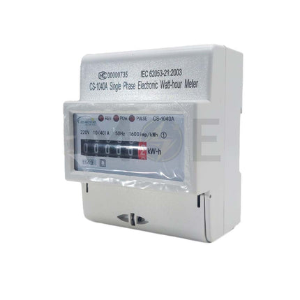 Cosmostar Single Phase Energy Meter KwH 230V AC 50Hz 10-40A 4Module | CS-1040A