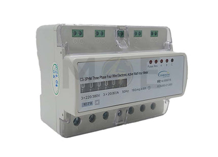 Cosmostar Three Phase Energy Meter KwH 220V AC 50/60Hz 80A 7Mod. | CS-3PHM