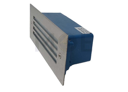 Cuperlight Garden/Stairs Light LED Recessed Rectangular Wall Lamp/Applique Chrome Warmwhite 17x7cm 6W | K-2402-2
