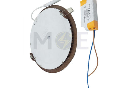 Daewoo LED Downlight/ Panel Light Wooden Ceiling Flush Mounted Circular Daylight 6300K 20.5cm 18W | MB-RD225