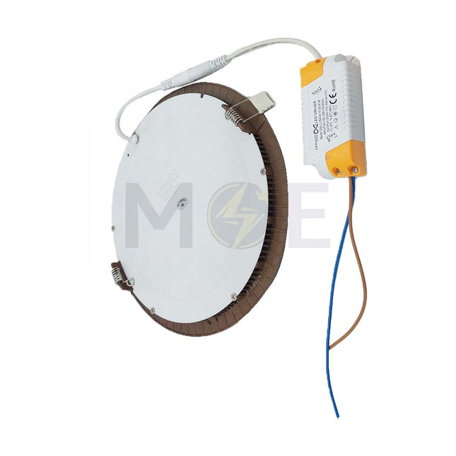 Daewoo LED Downlight/ Panel Light Wooden Ceiling Flush Mounted Circular Daylight 6300K 20.5cm 18W | MB-RD225