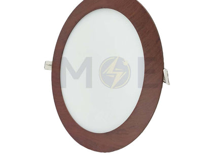 Daewoo LED Downlight/ Panel Light Wooden Ceiling Flush Mounted Circular Daylight 6300K 20.5cm 18W | MB-RD225