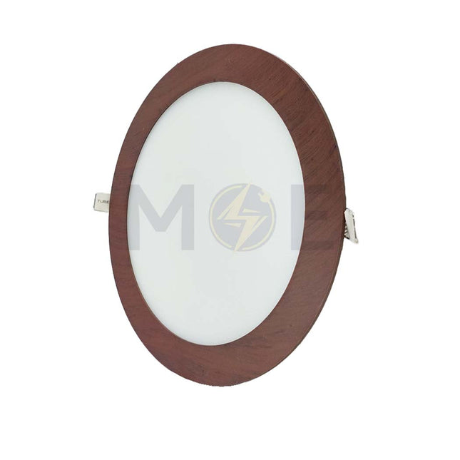 Daewoo LED Downlight/ Panel Light Wooden Ceiling Flush Mounted Circular Daylight 6300K 20.5cm 18W | MB-RD225