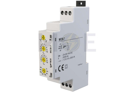 Entes Multi Function Timer Relay ON-Delay 24/240V AC/DC 0.1s/30h 8A | MCB-7
