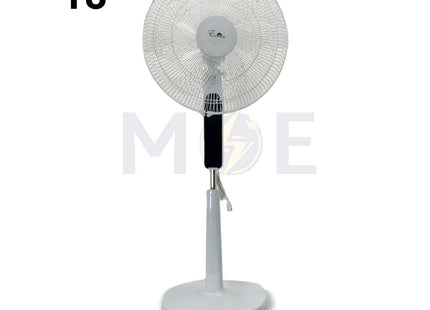 Esperenza Stand Fan White Touch Screen with Remote Control 4 Speed 75W 7 Blades 18nch مروحة عامود 7 فراشات شاشة لمس مع ريموت كونترول ابيض