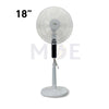 Esperenza Stand Fan White Touch Screen with Remote Control 4 Speed 75W 7 Blades 18nch مروحة عامود 7 فراشات شاشة لمس مع ريموت كونترول ابيض