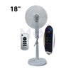 Esperenza Stand Fan White Touch Screen with Remote Control 4 Speed 75W 7 Blades 18nch مروحة عامود 7 فراشات شاشة لمس مع ريموت كونترول ابيض