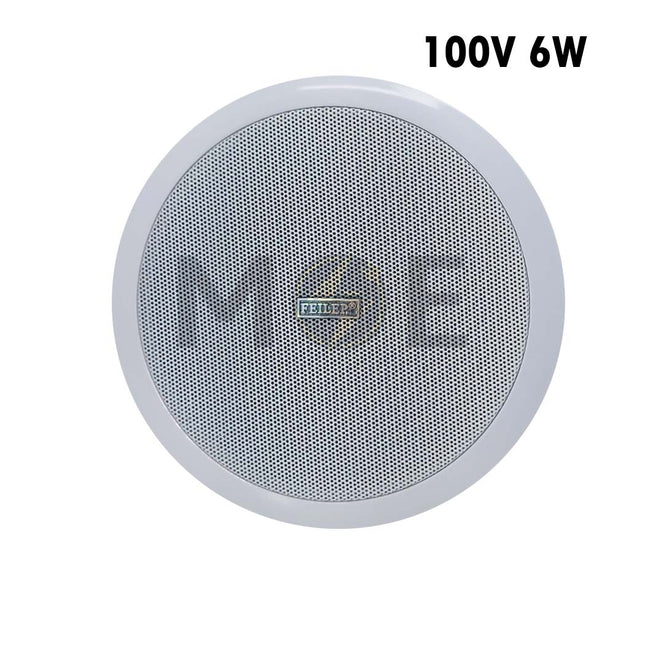 FEILEP Recessed Mounted Ceiling Speaker Round White 100V 10W 6inch سبيكر مدور مخفي ابيض