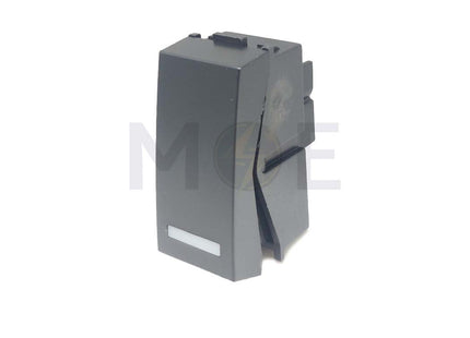 G-TECH Switch 1way Matt Black 1P 16A 1module | IS001.MT 20/300