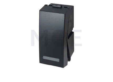 G-TECH Switch 1way Matt Black 1P 16A 1module | IS001.MT 20/300