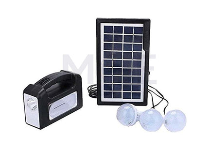 GDPlus Portable Solar Lighting System with Built-in Side Torch, Flashlight, 3 Switch Lamps Daylight  | GD-8080