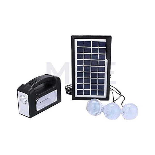 GDPlus Portable Solar Lighting System with Built-in Side Torch, Flashlight, 3 Switch Lamps Daylight  | GD-8080