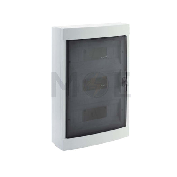 GFC IP40 Plastic Surface Distribution Board Smoked Door (293x450x100mm) 3Rx12mod. 36module | MD9312