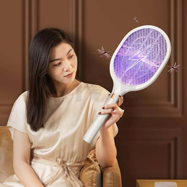 Gecko Electric Zapper Racket Mosquito Insect Killer + Light USB Type-C Charge | LTD-638