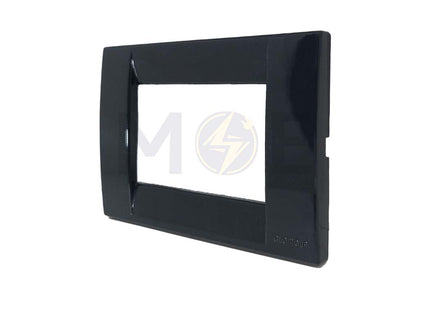Glamour Plastic Cover Plate Black 3module | SA1003-Black