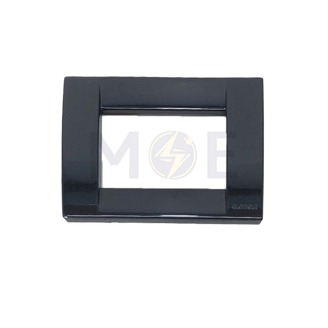 Glamour Plastic Cover Plate Black 3module | SA1003-Black