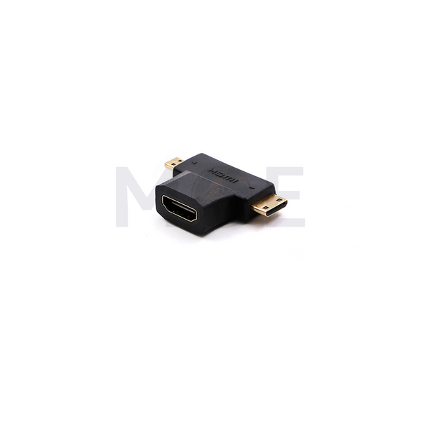 HDMI Adapter Female (Type A) to mini HDMI (Type C) & micro HDMI (Type D)