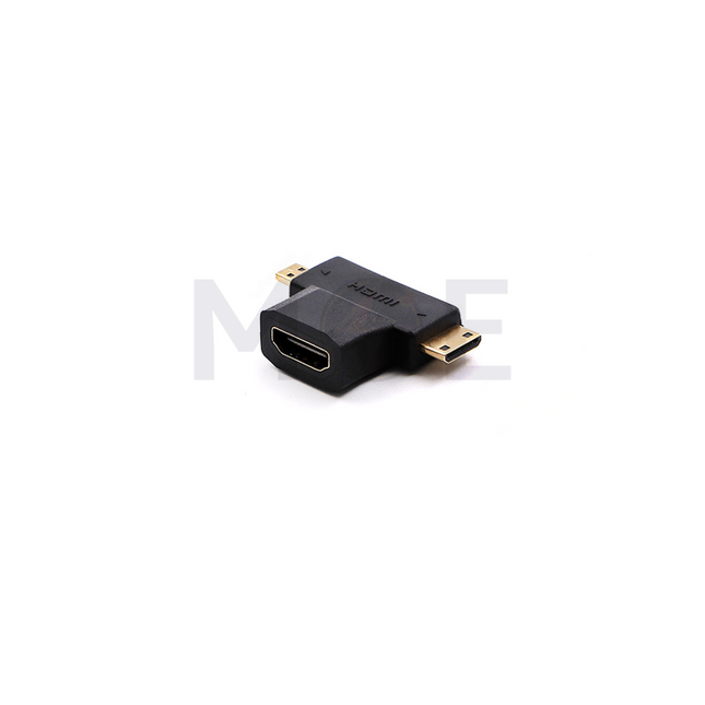 HDMI Adapter Female (Type A) to mini HDMI (Type C) & micro HDMI (Type D)