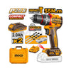 INGCO Cordless Lithium-ion Impact Drill with 2pcs 2Ah Li-ion Battery,1pc Charger 20V | CIDLI20558