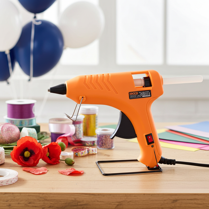 INGCO Glue Gun With 2 Glue Sticks 100W | GG6008 فرد شمع مع اصبعين شمع