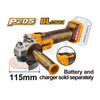 INGCO Lithium-ion Cordless Angle Grinder 20V 115mm | CAGLI201158 صاروخ قص وجلخ بطارية