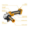INGCO Lithium-ion Cordless Angle Grinder 20V 115mm | CAGLI201158 صاروخ قص وجلخ بطارية