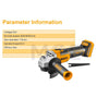 INGCO Lithium-ion Cordless Angle Grinder 20V 115mm | CAGLI201158 صاروخ قص وجلخ بطارية