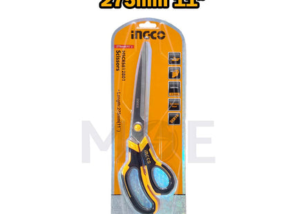 INGCO Rubber Grip Long-Blade Scissor 275mm 11inch | HSCRS812801