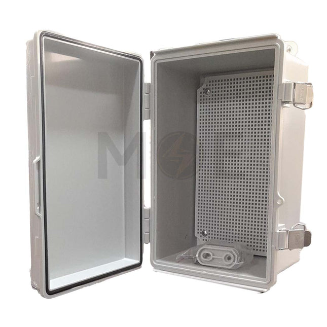IP67 Plastic Enclosure Blind Door ABS Panel 290x190x140mm | HS192914