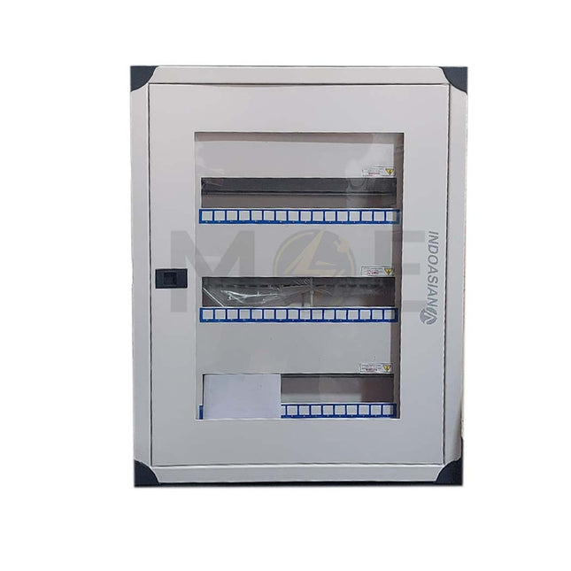 Indoasian Metal Flush Distribution Board Transparent Door (593x447x100mm) 3Rx16mod. 48mod. تابلو حديد مخفي غطا شفاف