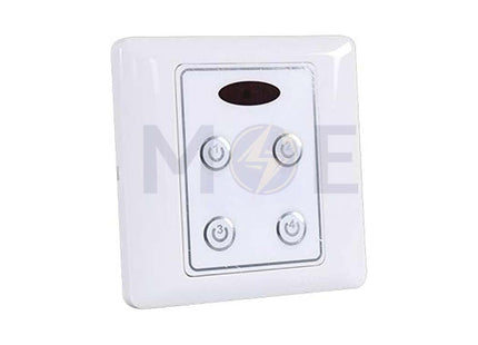 King Yita Exhibition Room Infrared Digital Wall Switch 4-Way 220V ريموت كنترول حائط اضاءة