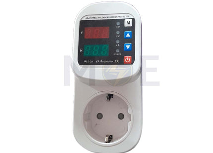 Lamda Smart Plug-in Adjustable Voltage Protector /Over-Under Voltage - Current Protection 1-16A 80-300V AC