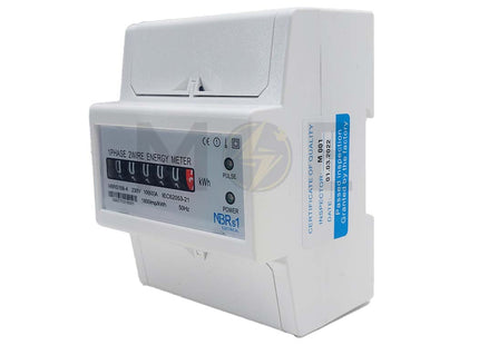 NBRs1 Single Phase Energy Meter KwH 230V AC 50Hz 10-60A 4Module | NBRS158-4