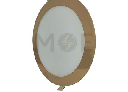Noorberg LED Downlight/ Panel Light Gold Ceiling Flush Mounted Circular Daylight 6500K 20cm 18W | 6238-3
