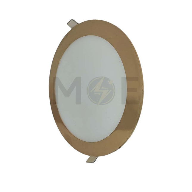 Noorberg LED Downlight/ Panel Light Gold Ceiling Flush Mounted Circular Daylight 6500K 20cm 18W | 6238-3