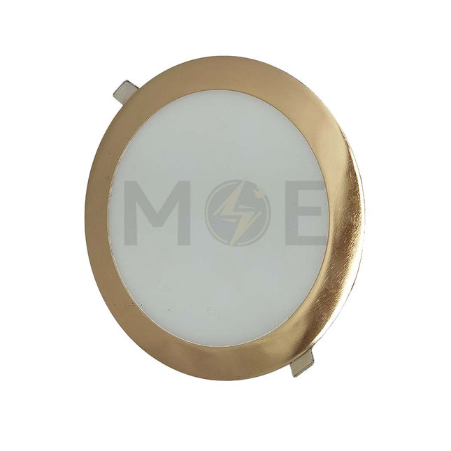 Noorberg LED Downlight/ Panel Light Gold Ceiling Flush Mounted Circular Daylight 6500K 20cm 18W | 6238-3