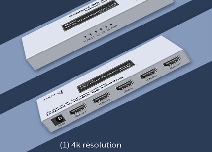 Nova Dtech HDMI Splitter 4K 4way سبليتر فيديو